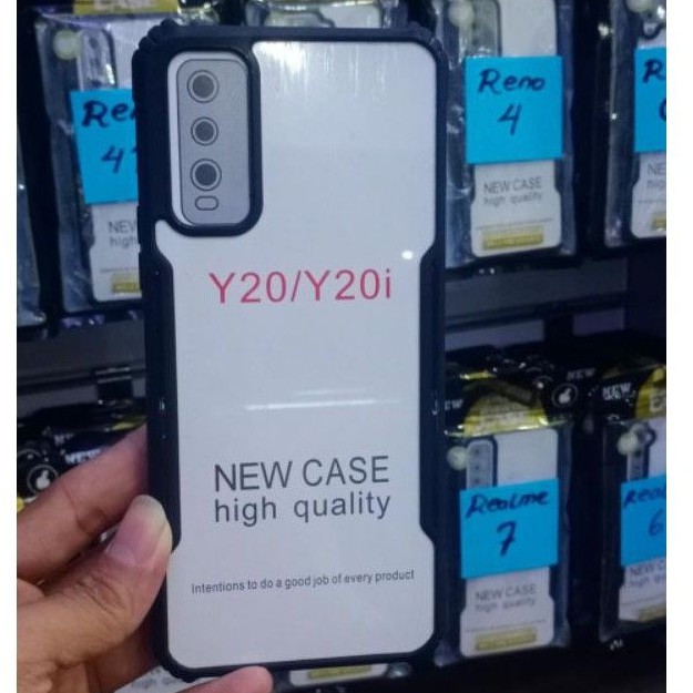 Case Vivo Y20/Y20i/Y20s Premium Fuze Shockproof Transparant Bumper Case