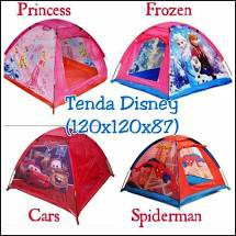 Tenda Camping Anak Karakter Kartun Karakter Spiderman Frozen HK Cars / Pop Tent Anak