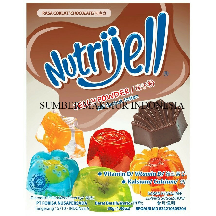 NUTRIJELL JELLY RASA COKELAT 15 GRAM- PER BOX