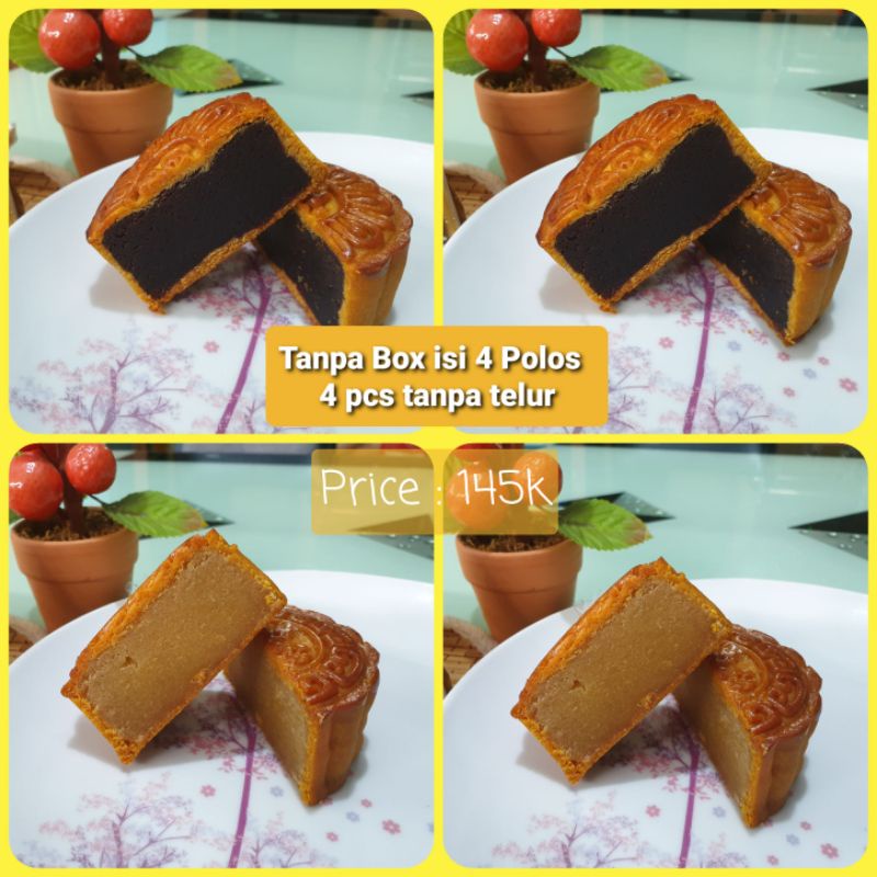 

Mooncake Polos isi 4 pcs