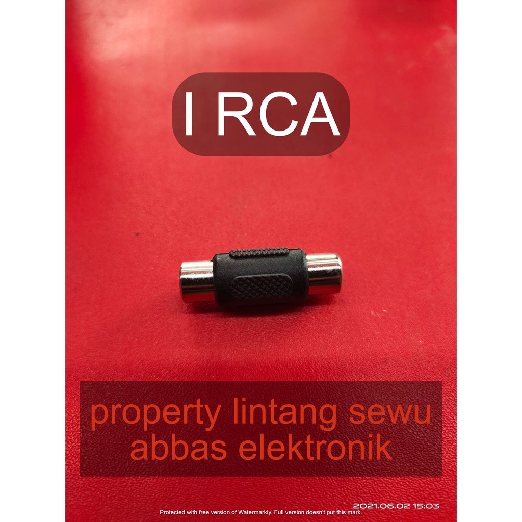 1 RCA I RCA KONEKTOR KABEL RCA