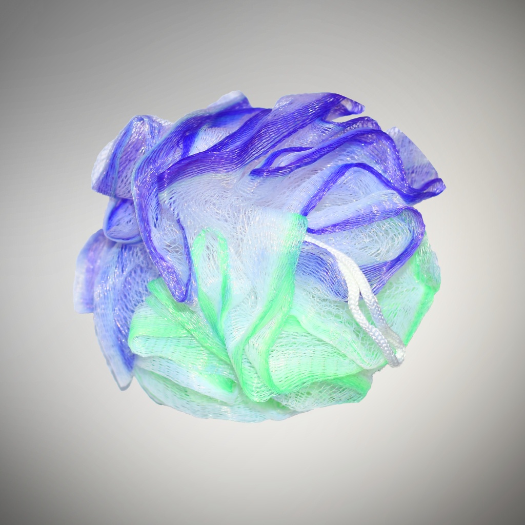 Shower Puff Mandi Spons Mandi Pelangi Sabun Mandi Sabut Mandi Busa Lembut