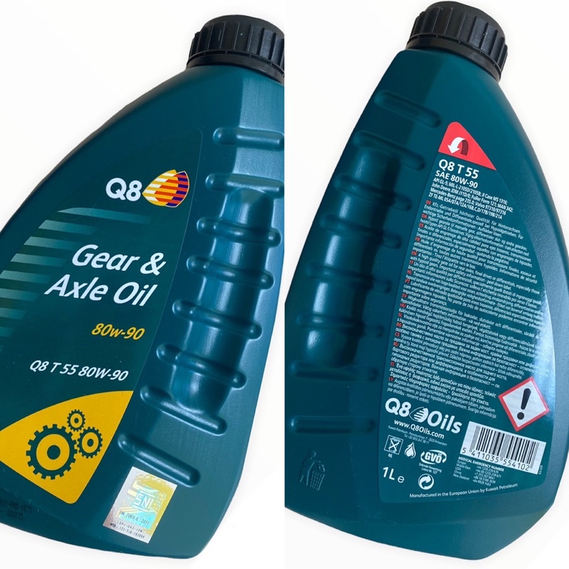 Q8 T55 80W90 Oli Gardan & Oli Transmisi 80W-90 80W/90 Original