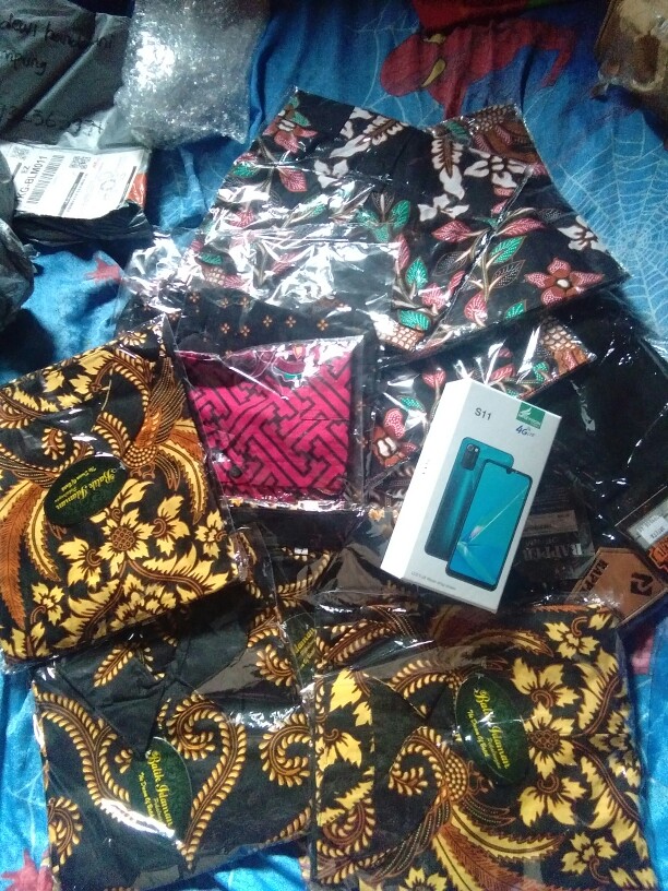 Batik Couple Keluarga Sania Ruffle Ori Ndoro Jowi Dnt Motif Melati