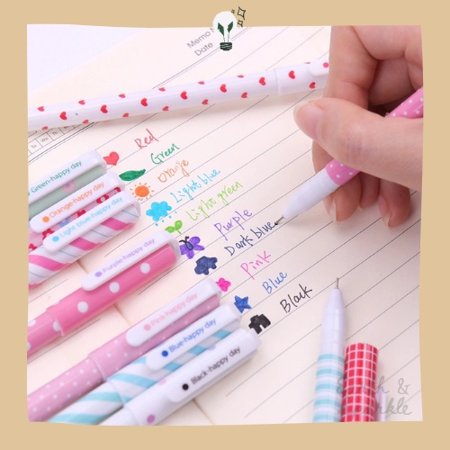 

EnS Pulpen Gel Warna Motif Karakter - BTS Colored Gel Pen