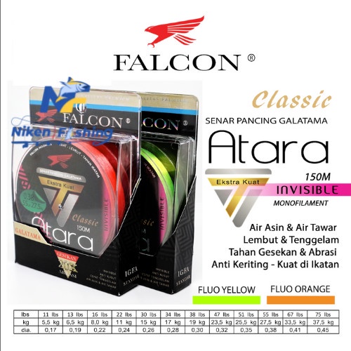 Senar Pancing Falcon ATARA - GALATAMA