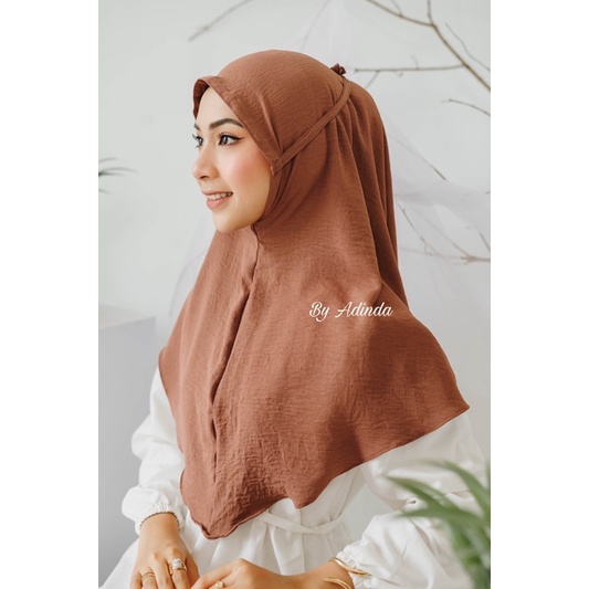 𝐁𝐘 𝐀𝐃𝐈𝐍𝐃𝐀 BERGO MARYAM KHIMAR AIRFLOW CRINKLE TALI HIJAB INSTANT KERUDUNG SIMPEL JILBAB cringkle