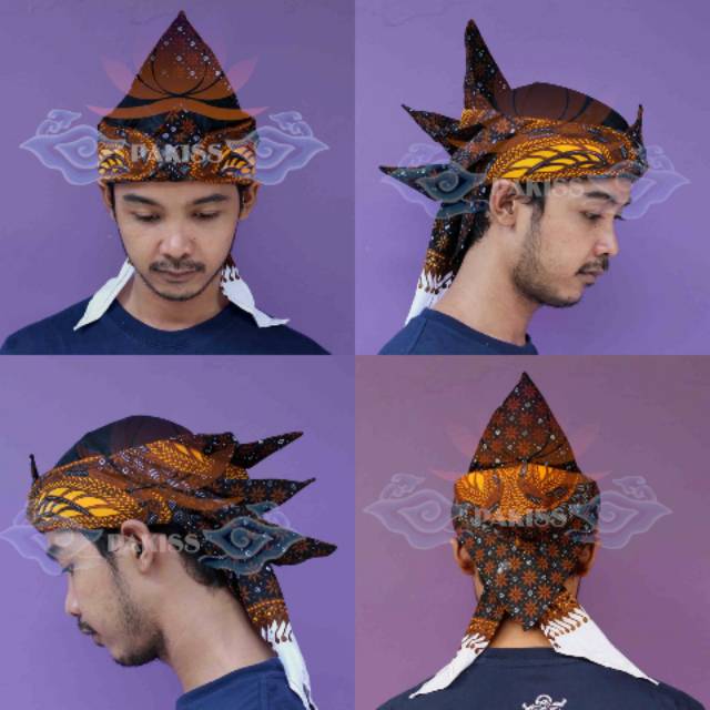 Blangkon Ikat Iket Tetopong Sunda Premium Merak Ngibing