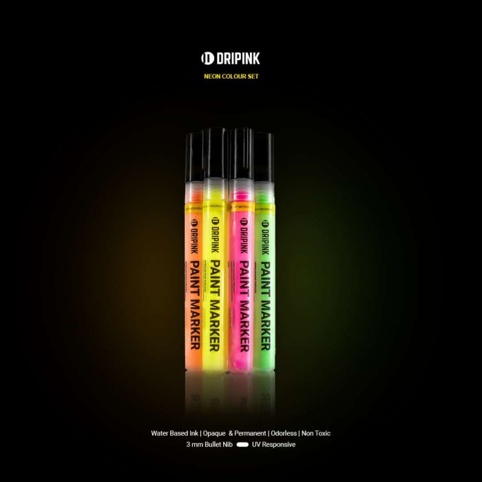 

Cantik Dripink Paint Marker Neon Series Set Terlaris