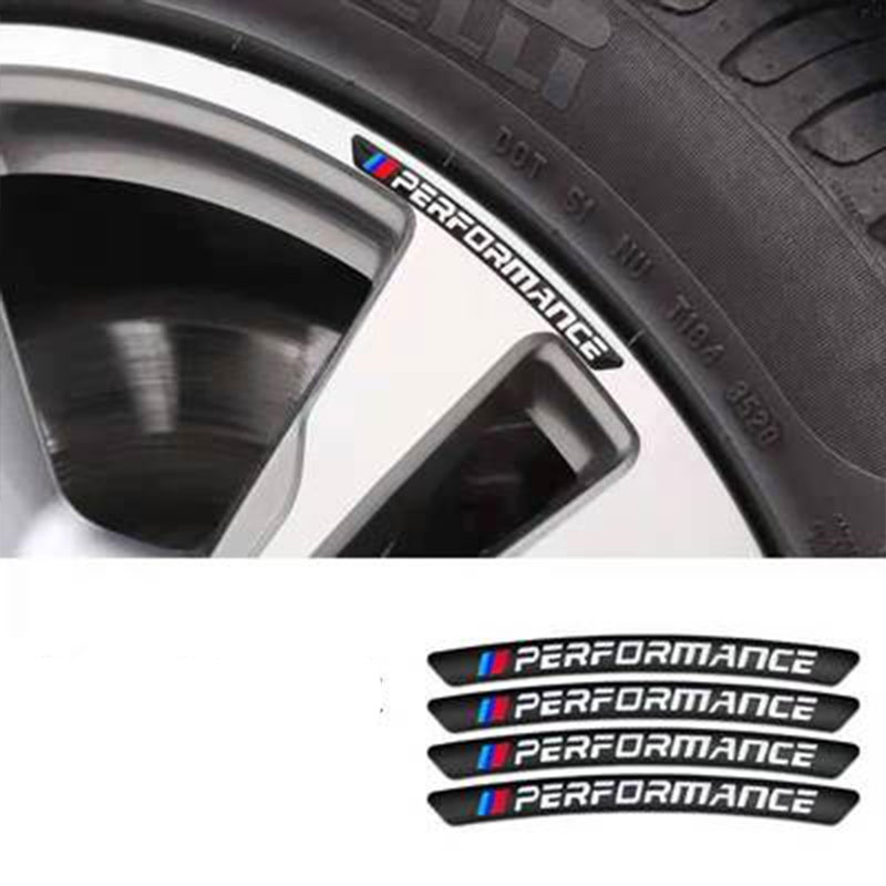 4pcs Stiker Velg Mobil Bmw X5 E70 X6 E71 E72 G20 G15 G32 G11 G02