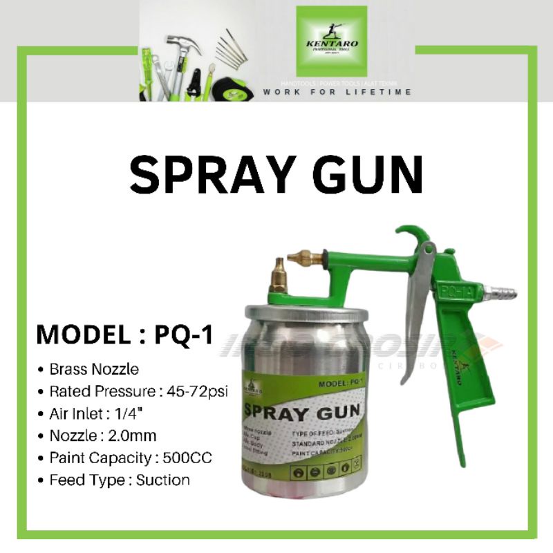 Kentaro Spray Gun PQ 1 / Alat Semprot Cat / Spraygun Tabung Bawah