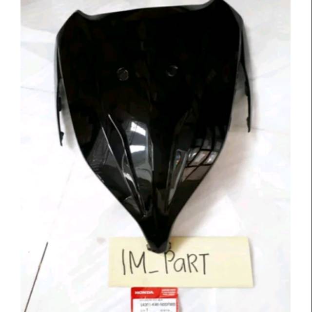 Cover body tameng depan Honda Vario 110 fi hitam mengkilat original