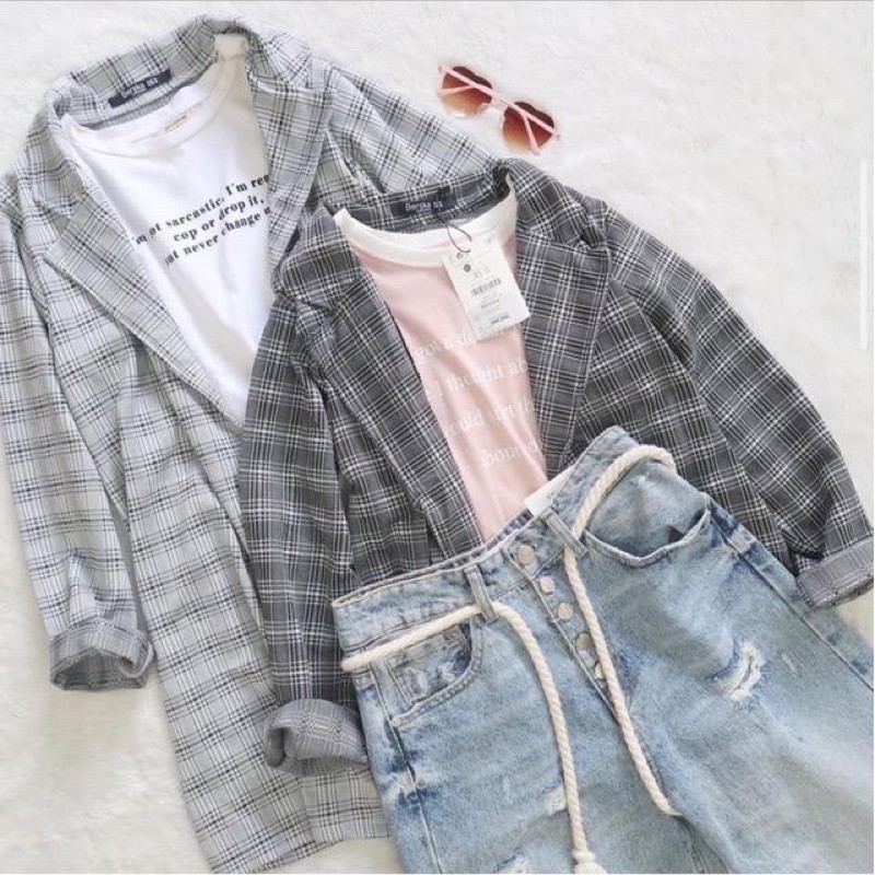 BLAZER LORFE / BLAZER WANITA KOTAK / LONG OUTER WANITA / CARDI MURAH/ KOREAN BLAZER / BLAZER BERSKHA