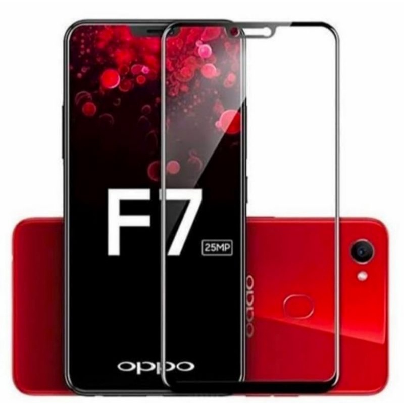 Oppo A3s F7 F7 Plus tempered glass anti gores kaca full lcd