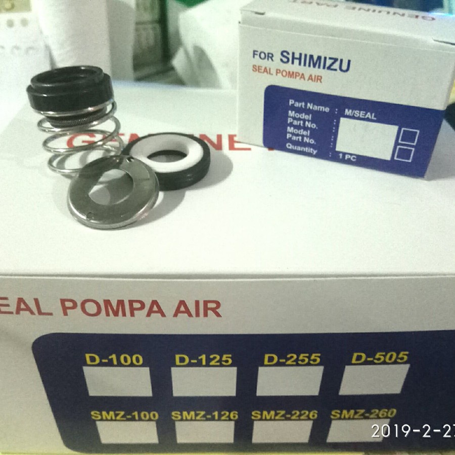seal pompa air shimizu PS 108 BIT
