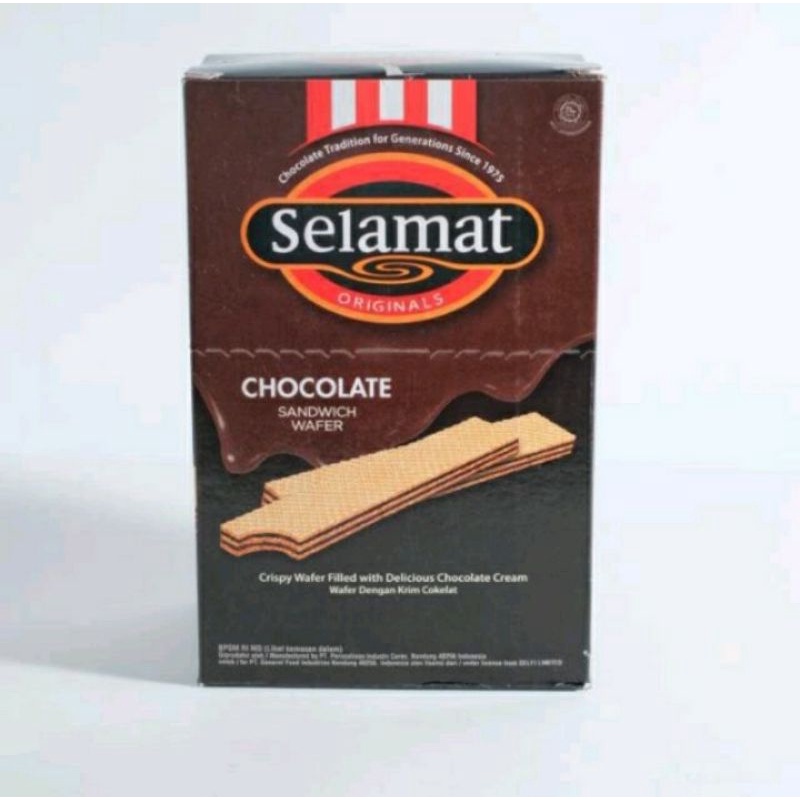 

MURAH LEBAY|SELAMAT Wafer Chocolate 18 gr isi 20