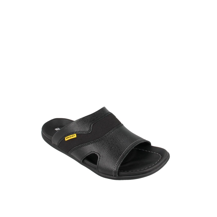 SANDAL SLIDE PAKALOLO PRIA ORIGINAL CASUAL KULIT ASLI BLACK PB62