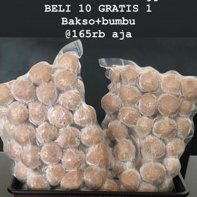 

Frozen Bakso Sapi isi 50butir+bumbu @175rb & Pempek Lenjer/Adaan 750grm+Cuko @135rb.