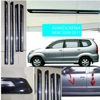 Promo/cuci gudang List body LIS MOULDING bodi mobil toyota Avanza / daihatsu Xenia vvti new 2008-201