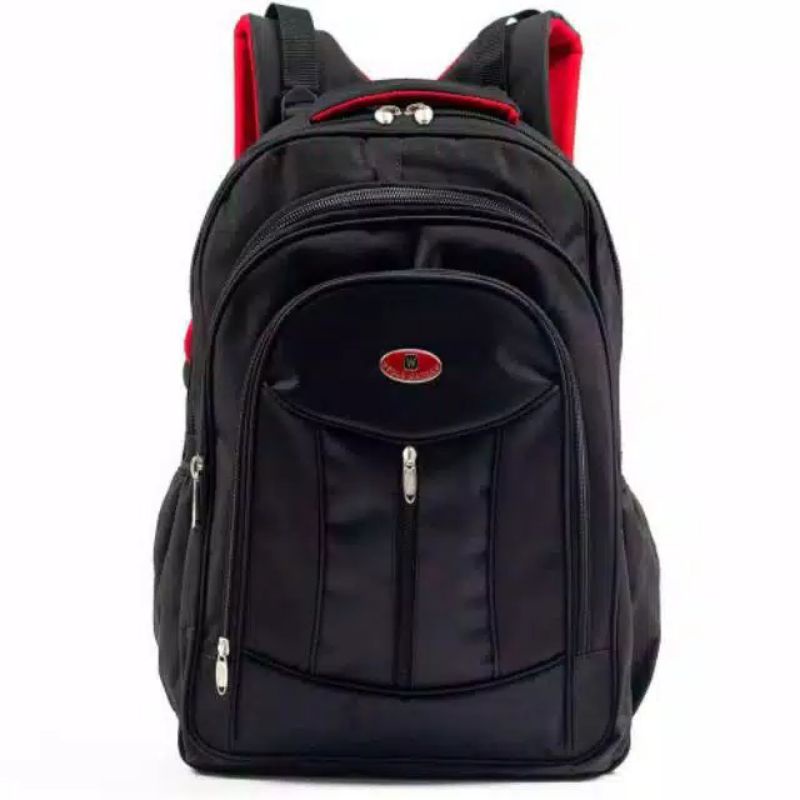 Tas Sekolah Ransel Pria Backpack Cowok Cewek SMP SMA SD SMU Murah Kent Kent Codora Murmer Abu Kanvas-4