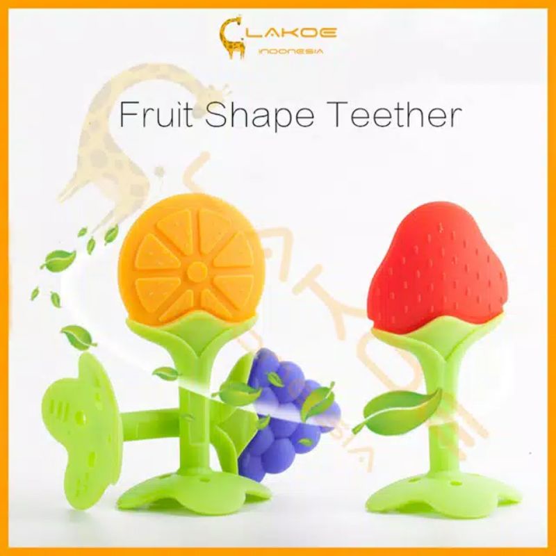 Mainan/gigitan baby/baby fruit teether/gigitan buah