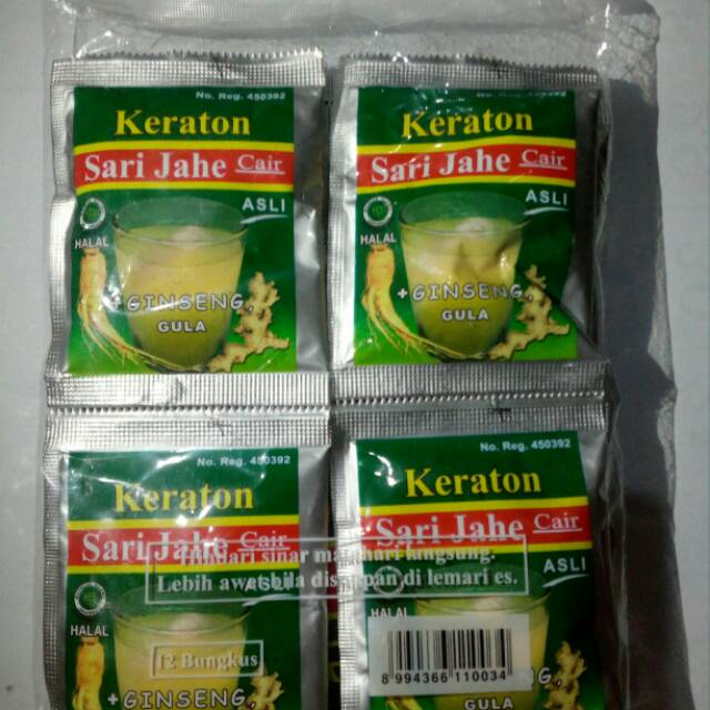 

Sari Jahe Keraton isi 12 sachet