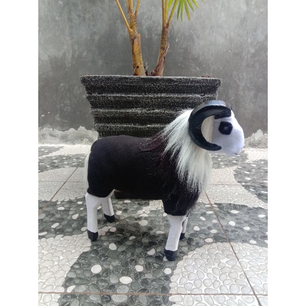 Mainan Miniatur domba garut/Boneka domba jantan