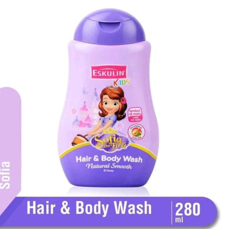 Eskulin Kids Hair & Body Wash Natural Smooth Sofia 280ml