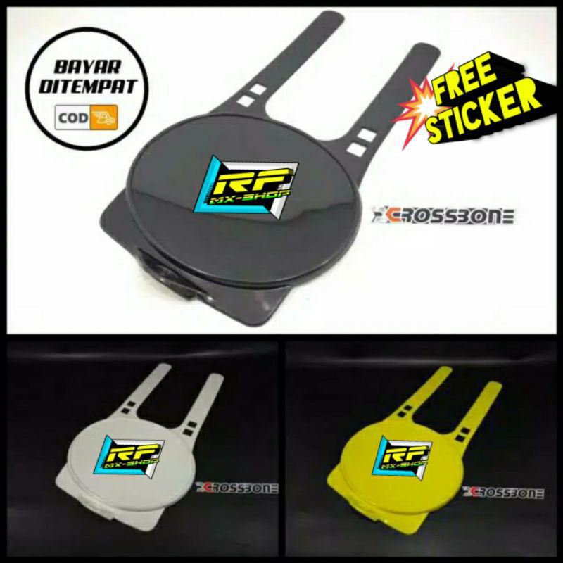 PAPAN NOMOR BULAT TS 125 JADUL CLASIC VINTAGE RM - PLAT NOMOR TS KLX