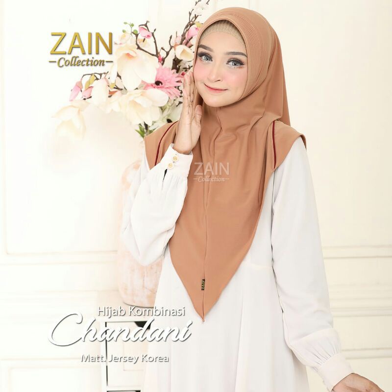 Hijab/Jilbab Instan jersey CHANDANI ORI ZAIN-MOCA