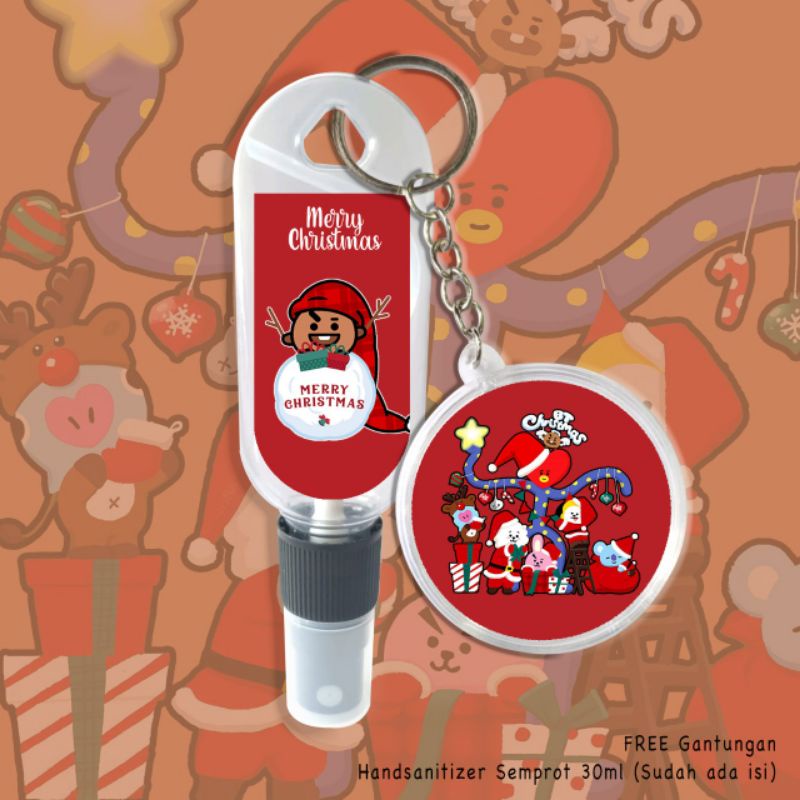 FREE GANTUBGAN KUNCI!! HAND SANITIZER NATAL BT21 COOKY/TATA/KOYA/RJ/CHIMMY/SHOOKY/MANG