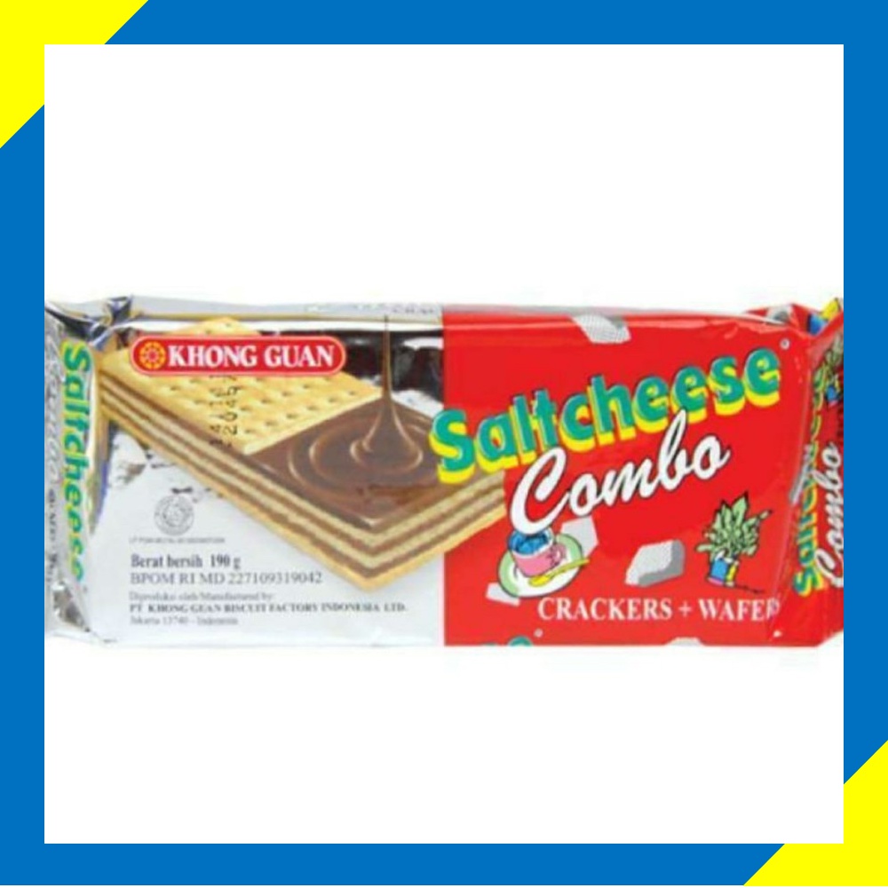 

KHONG GUAN SALTCHEESE COMBO CRACKERS AND WAFER 190 GRAM