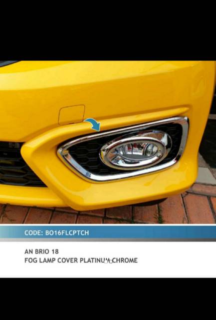 Cover foglamp all new Brio 2018-2019 chrome jsl