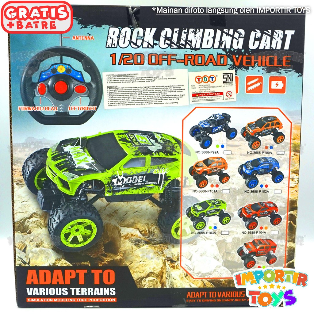 Mainan anak R/C JEEP SUPER (batre dapat di charge) IMPORT QUALITY (BER-SNI)