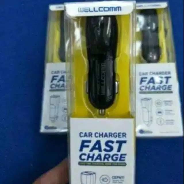 Charger Mobil Wellcomm fast charger 2A original