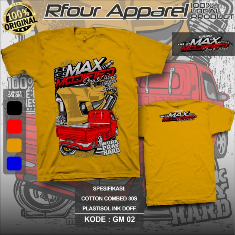 KAOS ORIGINAL GRAND MAX INDONESIA KOMUNITAS PICKUP MANIA