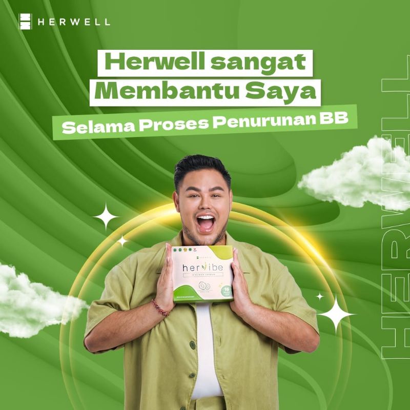 Herwell ECER SACHET Herslim hervibe susu coklat untuk diet meal replacement Minuman diet fiber drink supplemen tinggi greentea slimming slim BPOM Halal Original HERWELL HERLEAN HERVIBE HER WELL HER SLIM HERSLIM HER VIBE