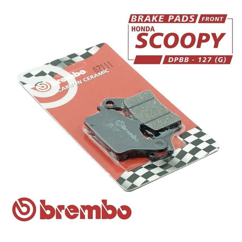 Brakepads / Kampas rem ORIGINAL BREMBO HONDA SCOOPY (kaliper depan standar)