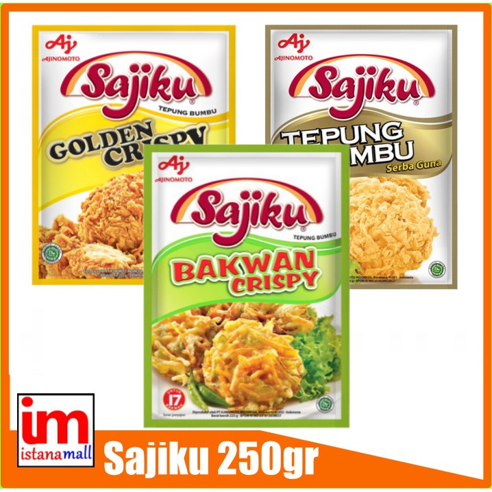 Sajiku Tepung Bumbu Serbaguna Bakwan Crispy Golden Cryspi 225gr