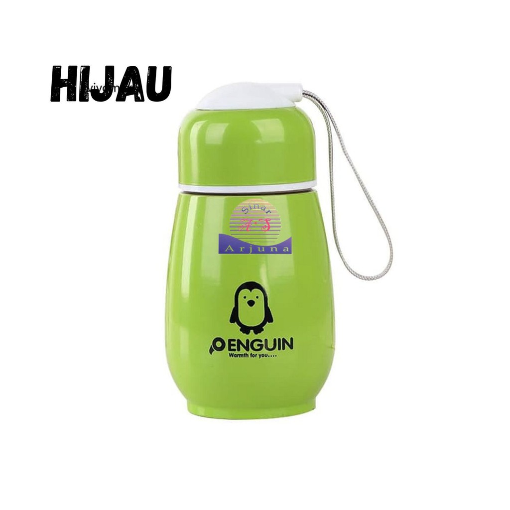 TERMOS PINGUIN BOTOL MINUM MODEL VACUM FLASK DESAIN PENGUIN 300ML