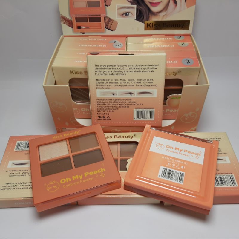 Eyebrow powder kiss beauty oh may peach No.89034 - 03