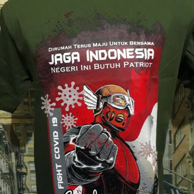 Kaos eksklusif JAGA INDONESIA lawan Covid-19