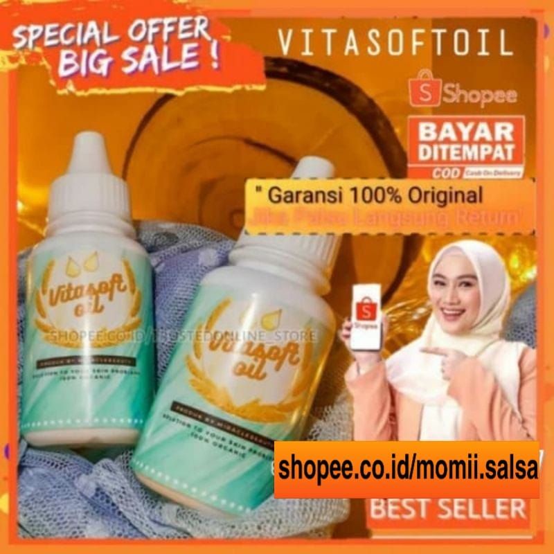 vitasoftoil original penghilang keloid bekas luka dan koreng original