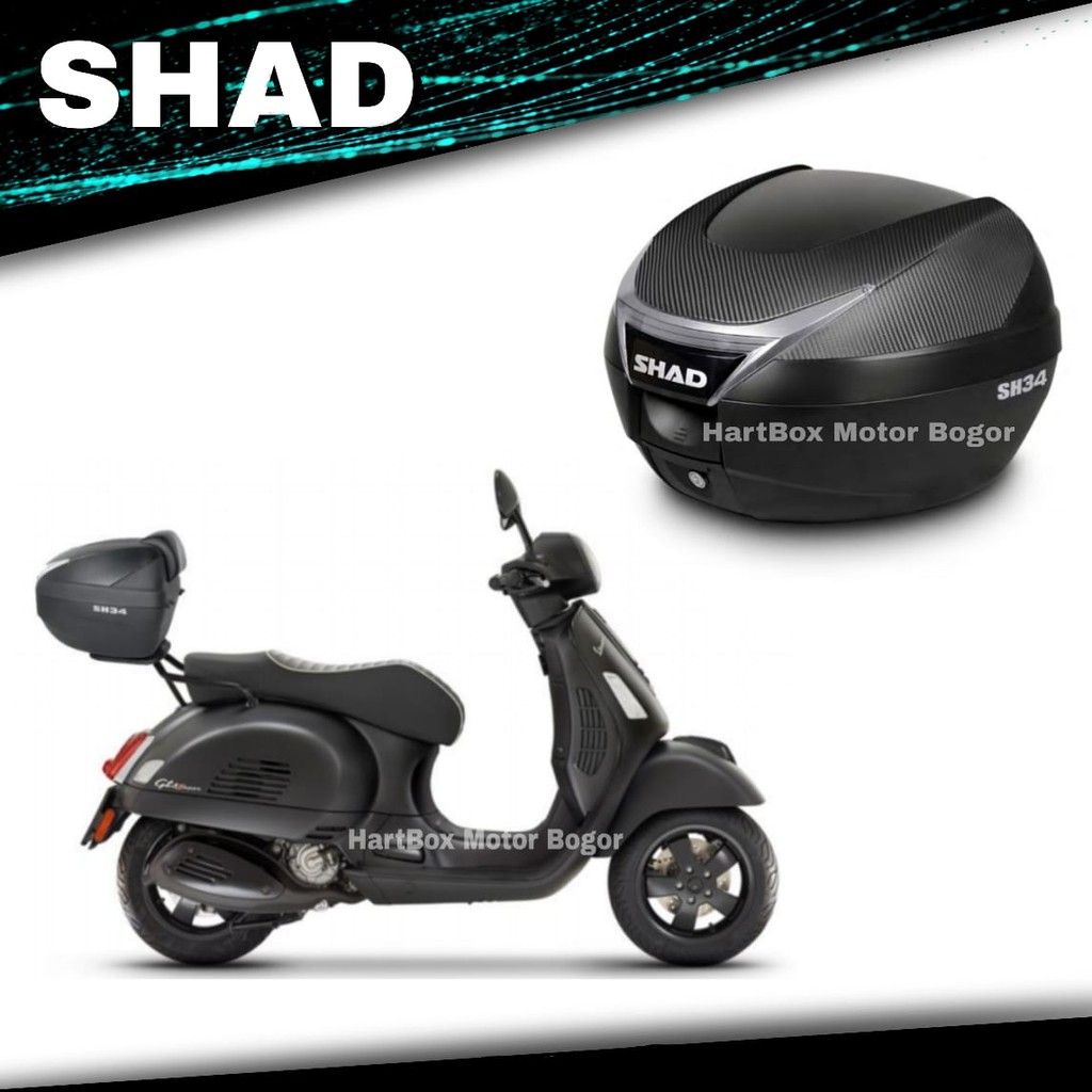 Box Motor Shad Sh34 Import / TopBox Sh 34 original Shad Mxking-Vixion-Xmax-Fino-Mio-Jupiter