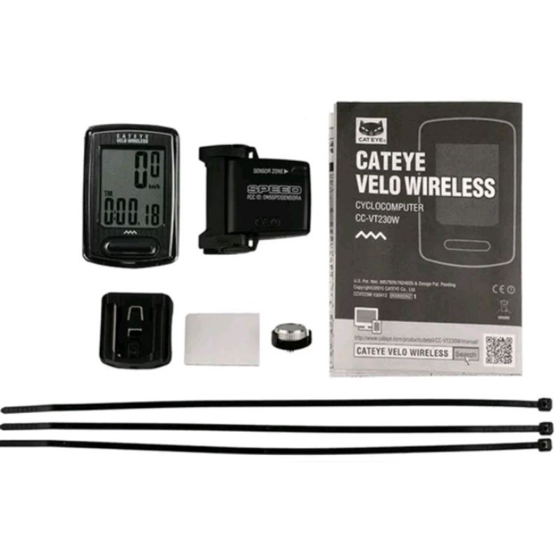 Speedometer sepeda Cat eye CC-VT230W velo wireless speedometer sepeda komputer sepeda bicycle parts