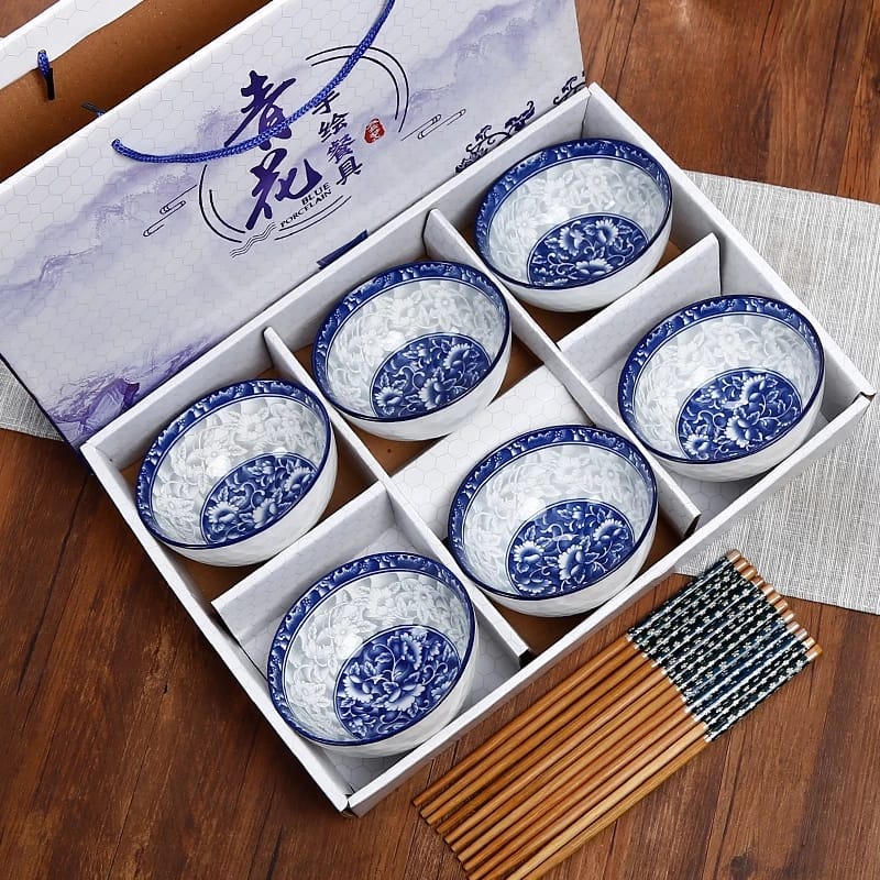 Mangkok Keramik Set Mangkuk Jepang Japanese Gift WWedding Souvenir