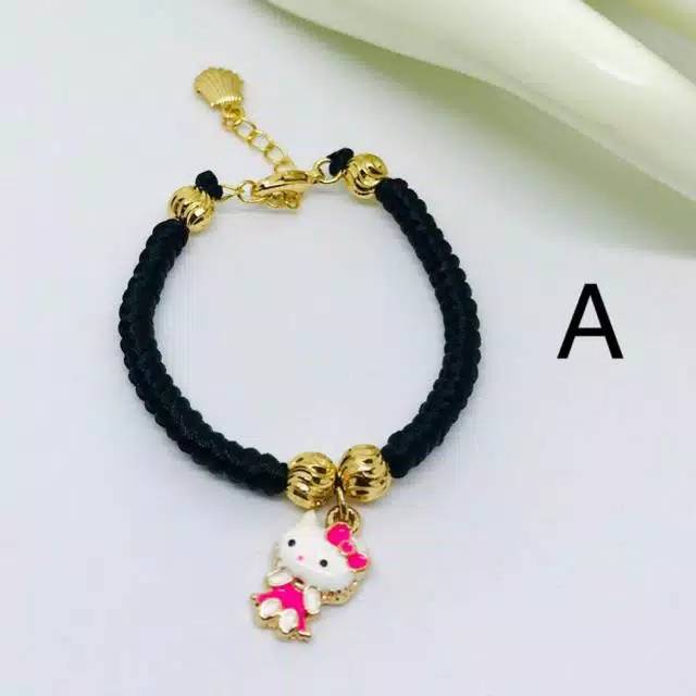 Gelang anak rajut tali //gelang anak lapis emas // perhiasan anak