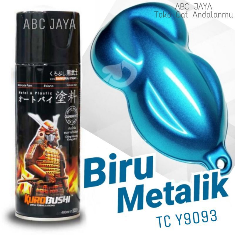 Pilok Pylox Cat Semprot Samurai Blue Tc Y9093** 400ml Blue Metalik Biru Met Metalic Metallic