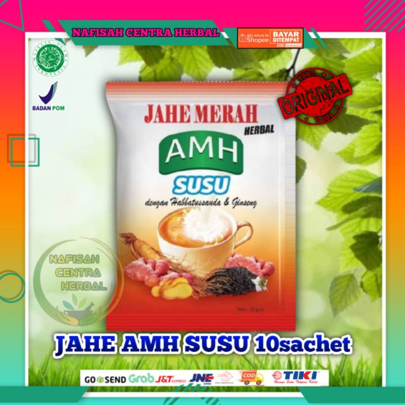 

Jahe Merah AMH Plus Susu Dengan Habbatussauda & Gingseng