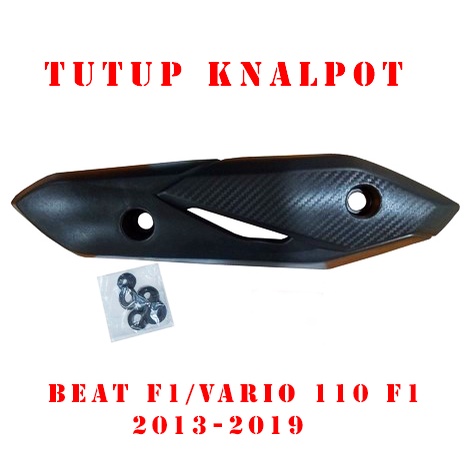 COVER TAMENG PELINDUNG TUTUP KNALPOT MOTOR BEAT f1 vario 110 f1 tameng tutup knalpot beat f1 vario 110 f1 scoopy f1